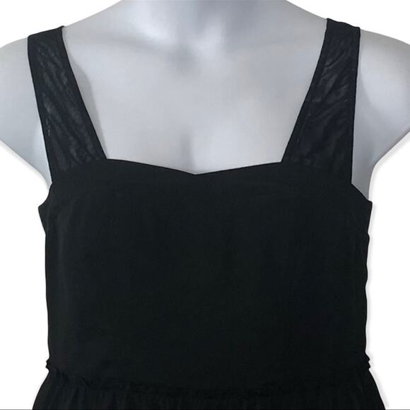 BCBGeneration Little Black Dress Sweetheart Neckline Colorblock Trim Size 10 - Picture 8 of 14